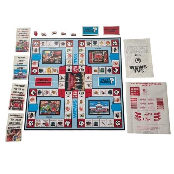 TV 5 Eyewitness News Game 1981 WEWS Cleveland Vintage RARE Collectible - Picture 3 of 12